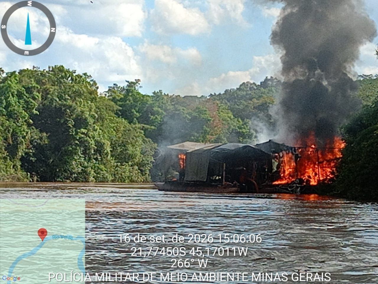 Sete pessoas são detidas por garimpo ilegal de ouro no Rio Verde em Três Corações