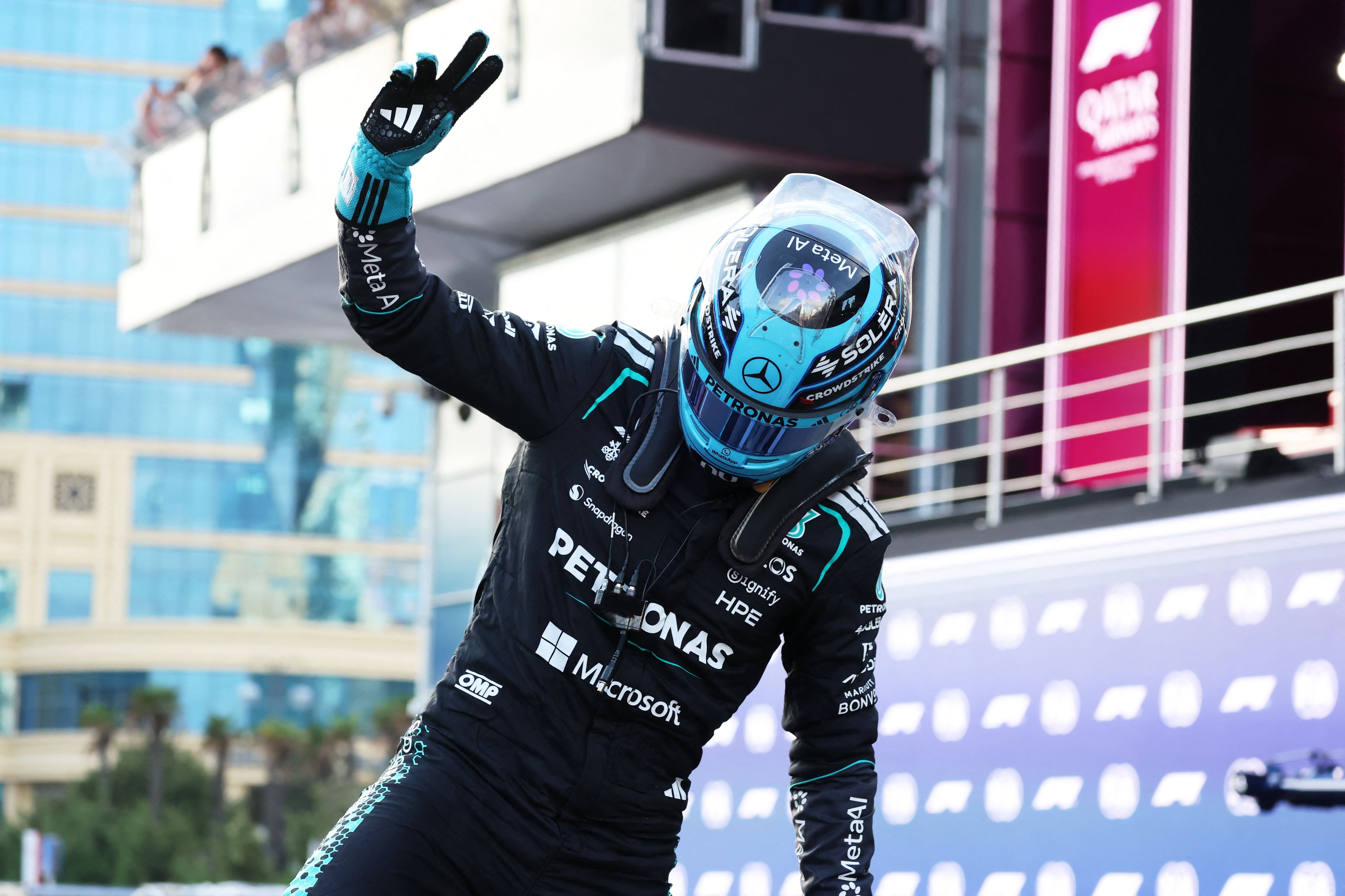 George Russel conquista pole position no GP do Azerbaijão; Bortoletto larga em 17º