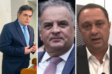 Domingos Sávio (PL), Aécio Neves (PSDB) e Manoel Carvalho (MDB) são candidatos a senadores por Minas Gerais