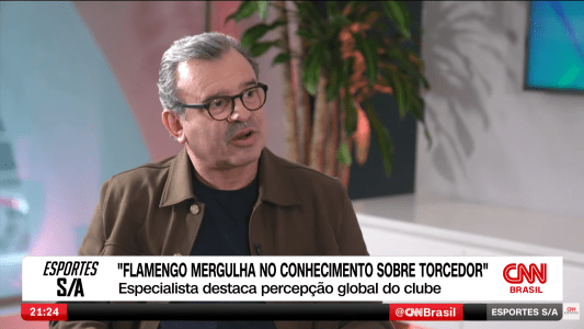 Robson Carlo em participação no CNN Esportes S/A