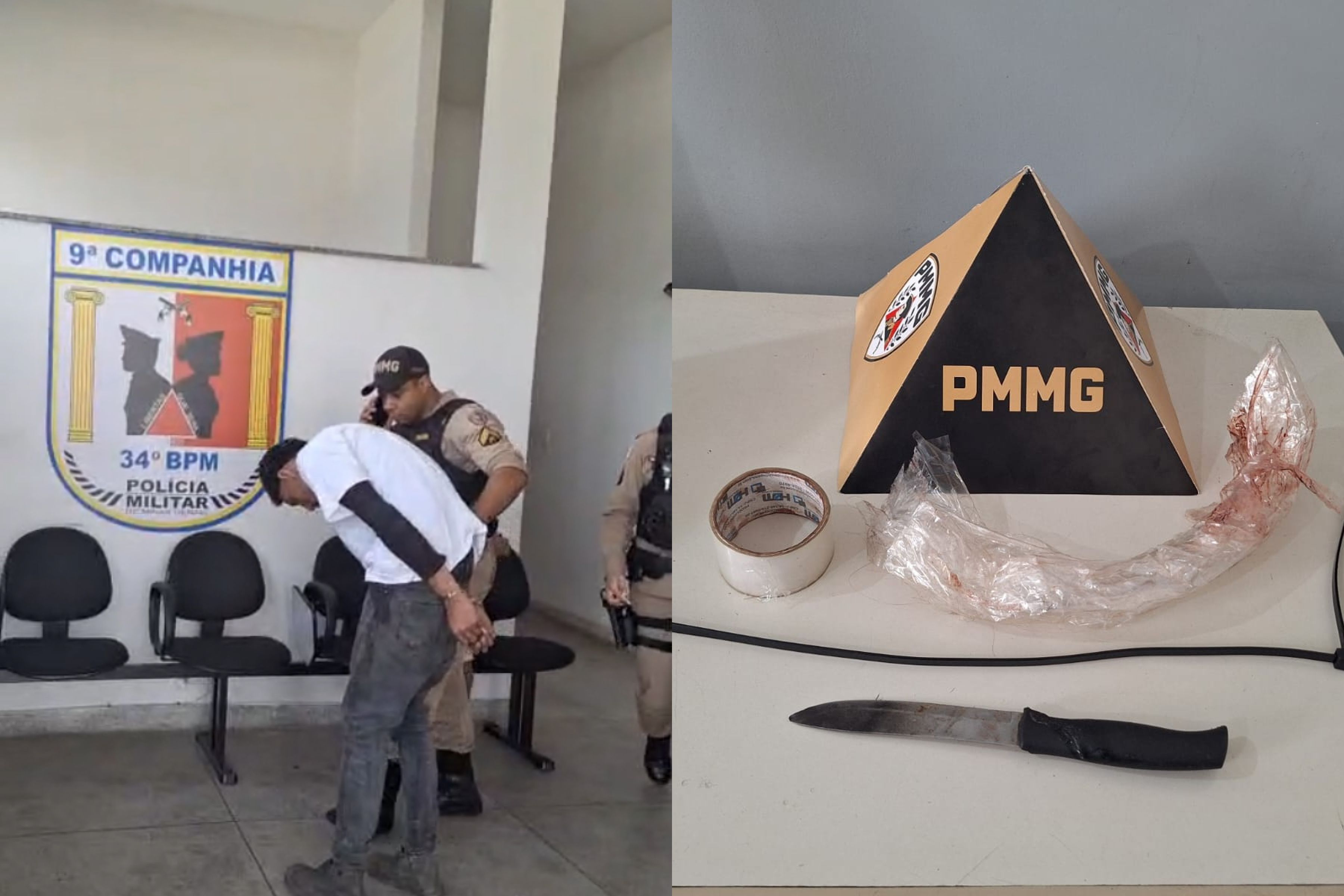 Homem é preso suspeito de invadir casa e fazer idosa refém no Jardim Montanhês, em BH