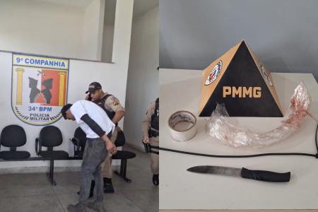 Homem é preso suspeito de invadir casa e fazer idosa refém no Jardim Montanhês, em BH