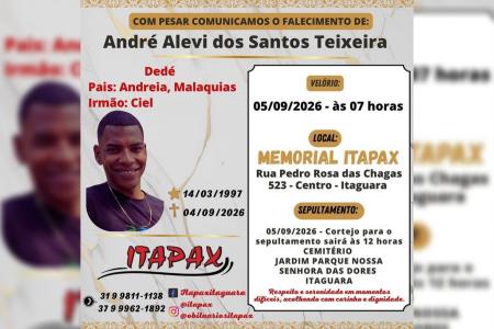 Homem morto pela PM dentro de casa em Itaguara será sepultado neste sábado (5) • Imagens cedidas