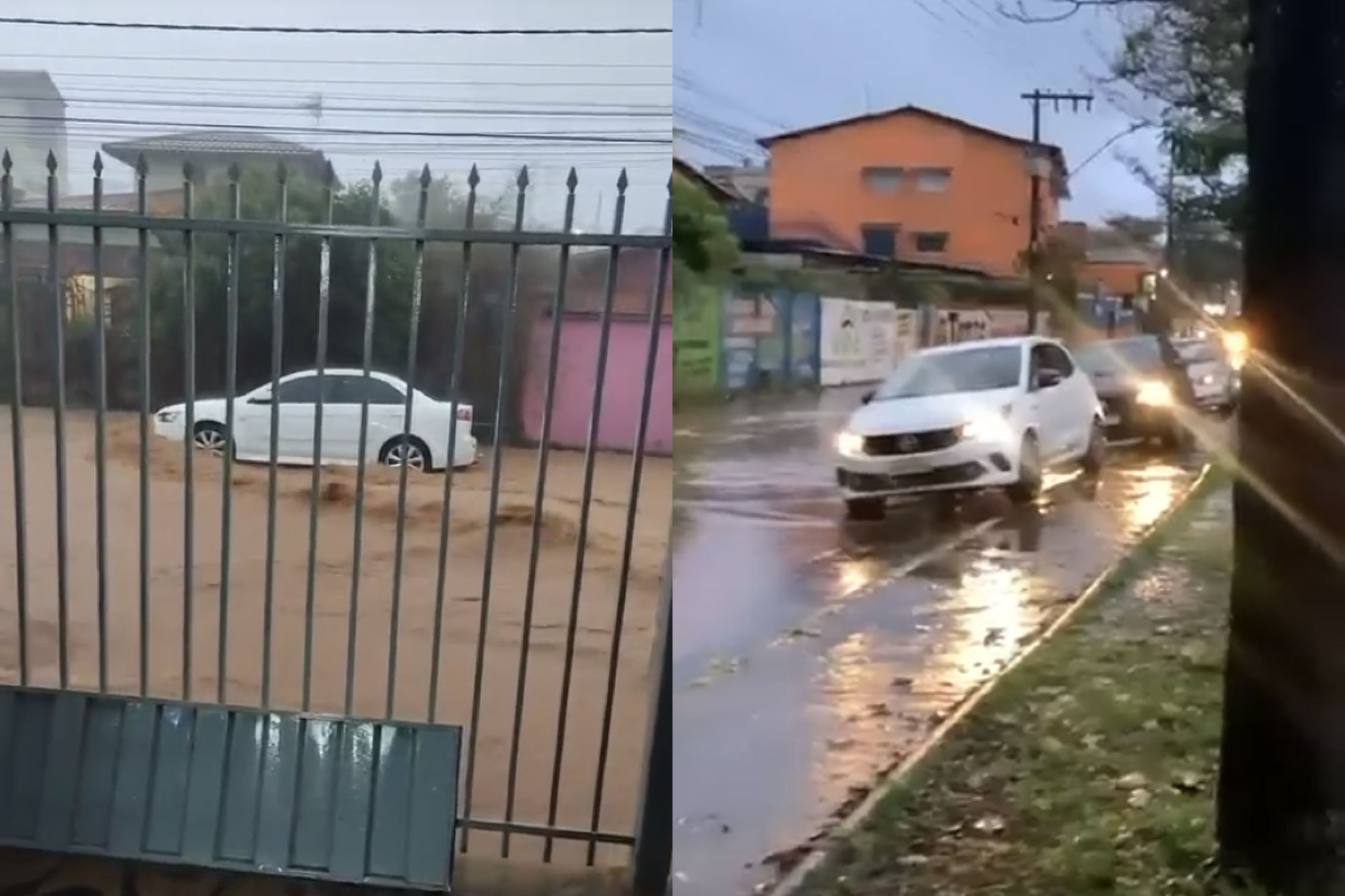 Vídeo: veja imagens da tempestade que alagou ruas do Barreiro, em BH, nesta quinta (10)