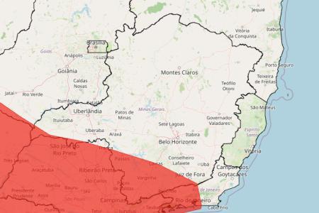 Onda de calor em MG: veja lista das 190 cidades sob alerta vermelho nos próximos dias • Reprodução/ Inmet