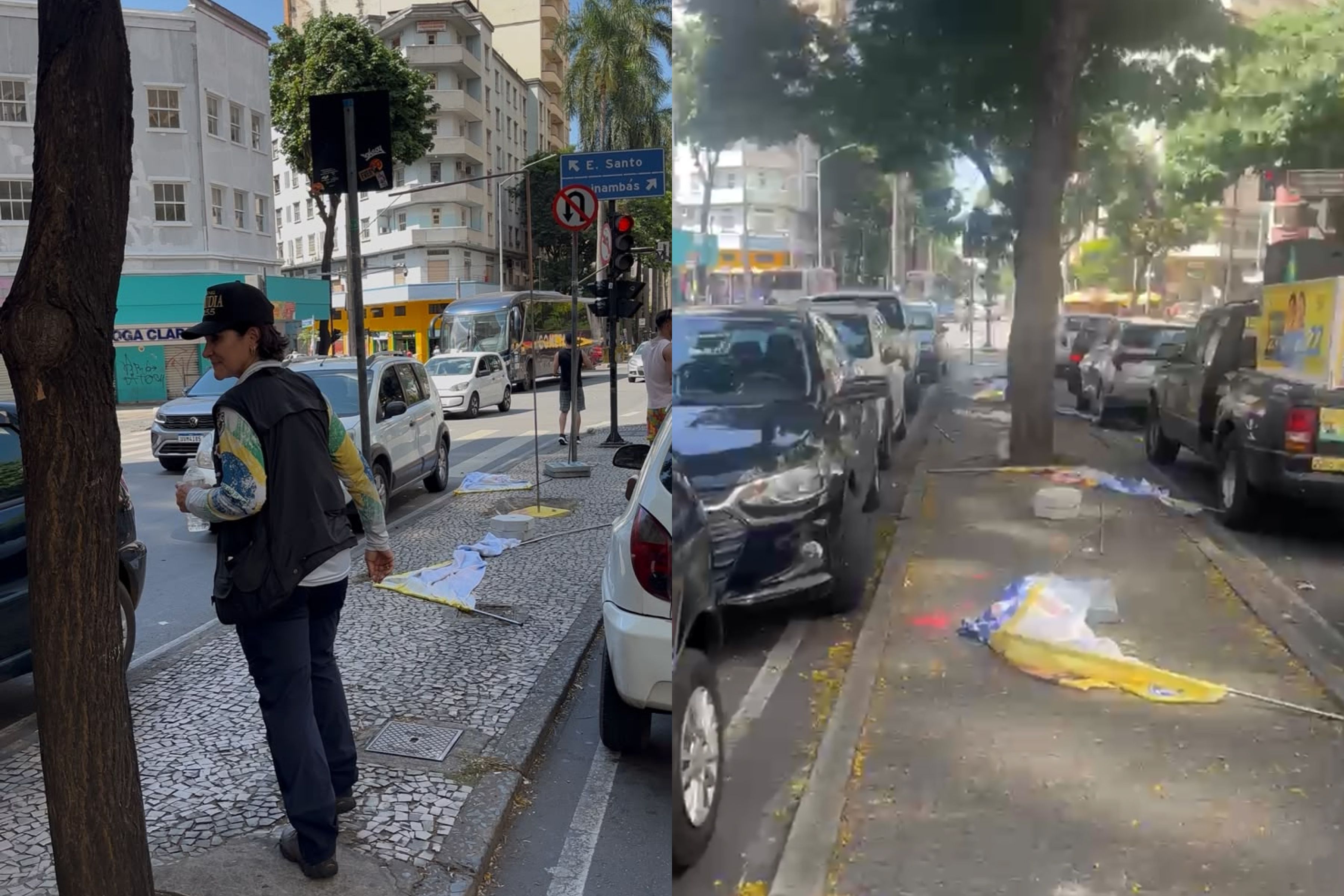 Vídeo: comitê eleitoral de candidata do PL é vandalizado por manifestantes em BH