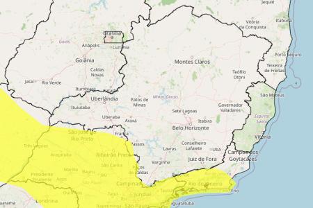 Alerta de frio em MG: veja lista das 32 cidades sob aviso nesta quarta (23) • Reprodução/ Inmet