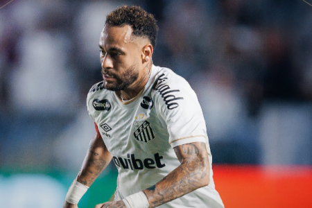 Neymar em Santos x Palmeiras