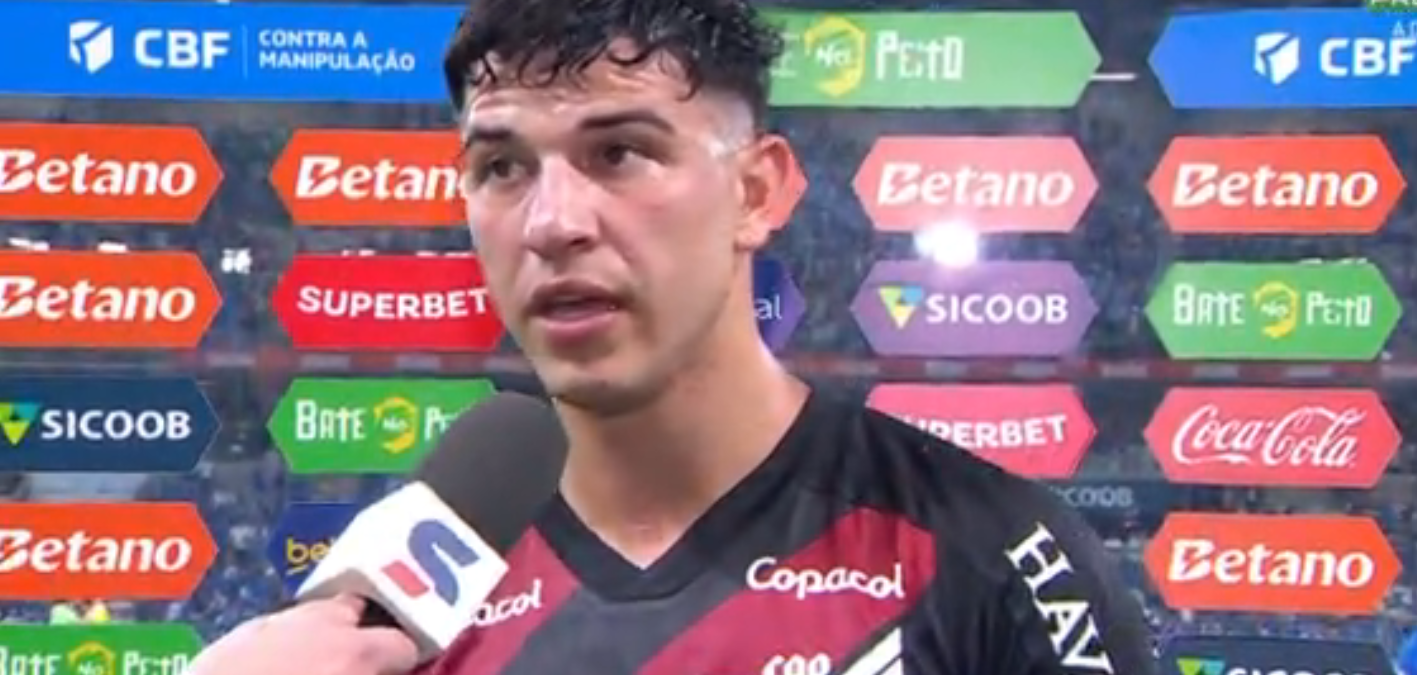 Lucas Esquivel analisa derrota do Athletico-PR para o Cruzeiro e mira clássico