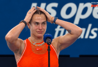 Sabalenka se emociona e fica sem palavras após vice do US Open: 'Última coisa que quero'