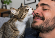 Seu gato lambe você? Entenda o que esse comportamento realmente significa