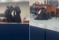 Vídeo: promotor diz ter sido empurrado por advogado em SP; veja momento da confusão