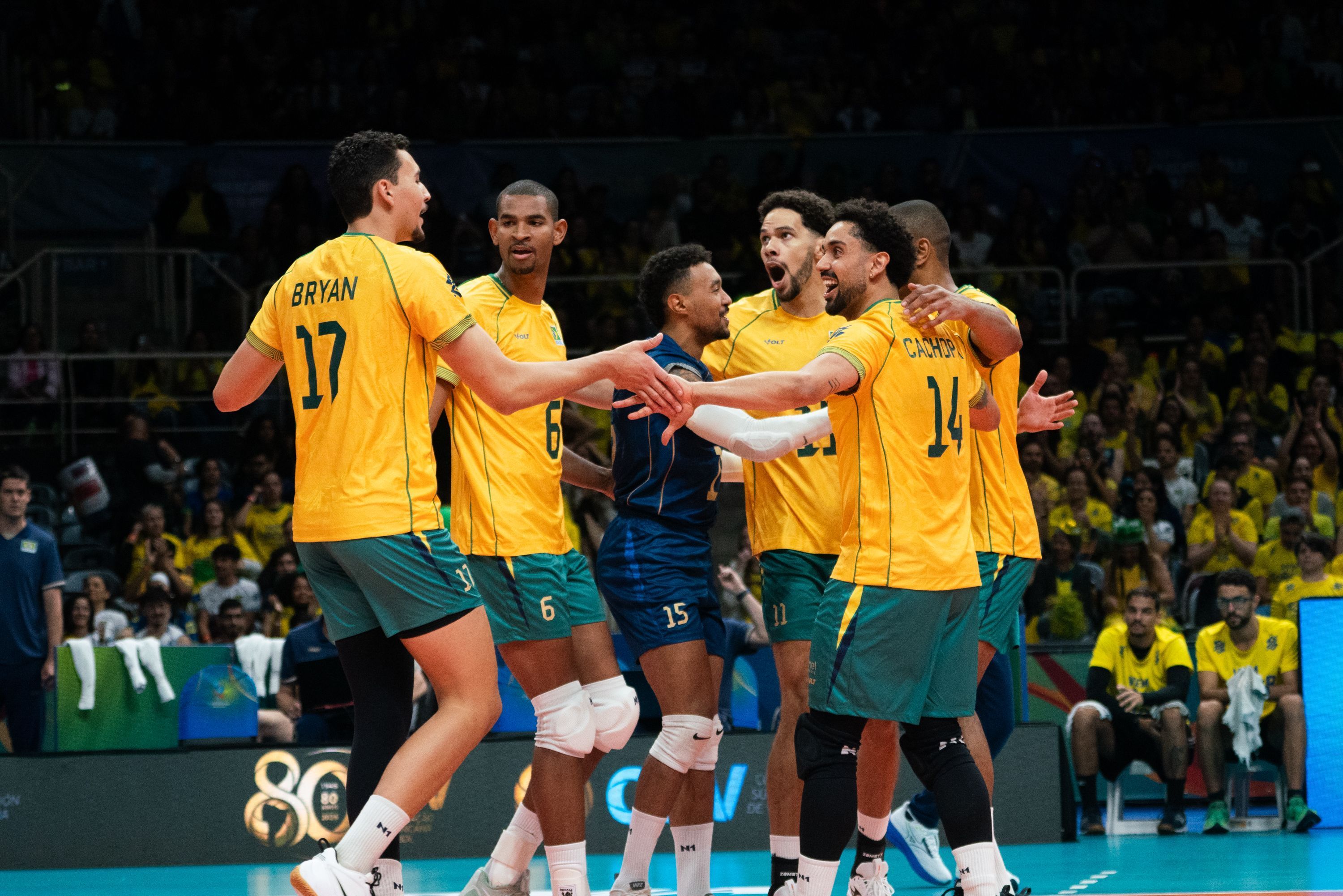 Brasil vence a Bolívia e se mantém invicto no Sul-Americano masculino de Vôlei