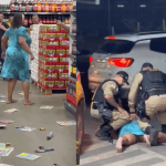 Mulher é presa após destruir produtos e agredir policial em supermercado no Norte de Minas