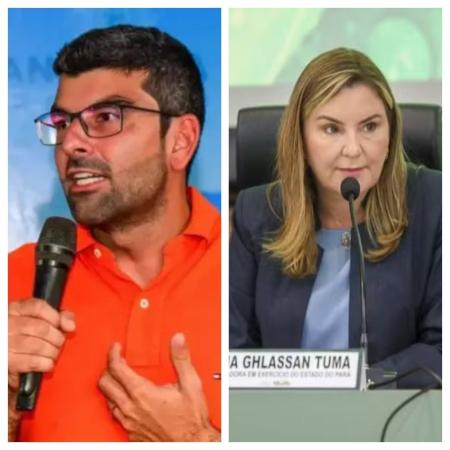 Dr Daniel e Hana Ghassan, candidatos ao governo do Pará