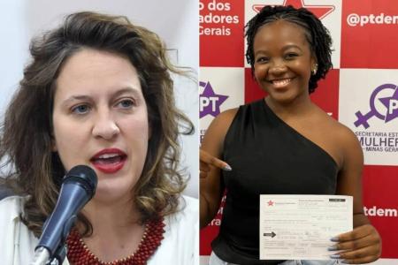 Deputada estadual Bella Gonçalves e a estudante de direito, Ana Elisa.
