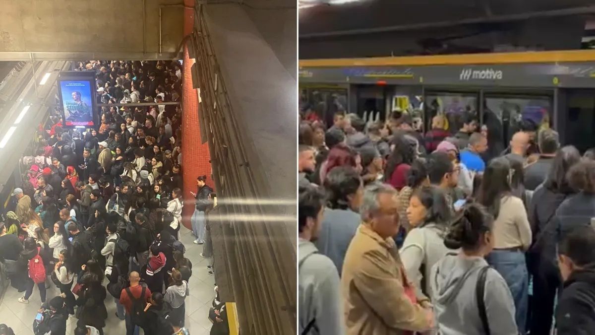 Vídeo: plataformas do Metrô ficam lotadas após falha na Linha 4-Amarela de São Paulo