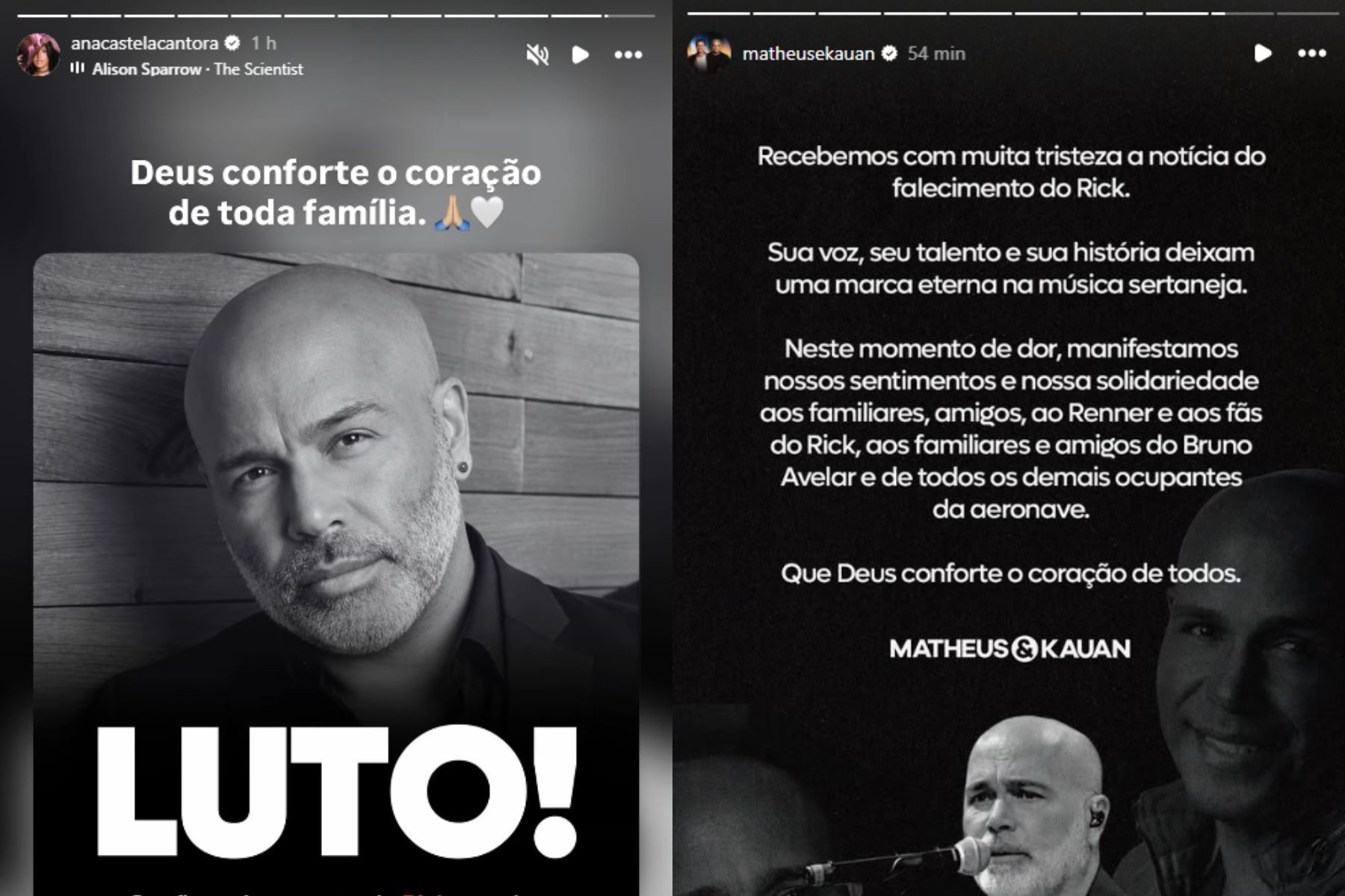 Artistas lamentam a morte de Rick, aos 59 anos: ‘Não existem palavras suficientes’