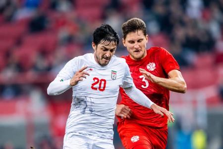 Seleção Russa e Seleção Iraniana em ação por amistoso da Data Fifa