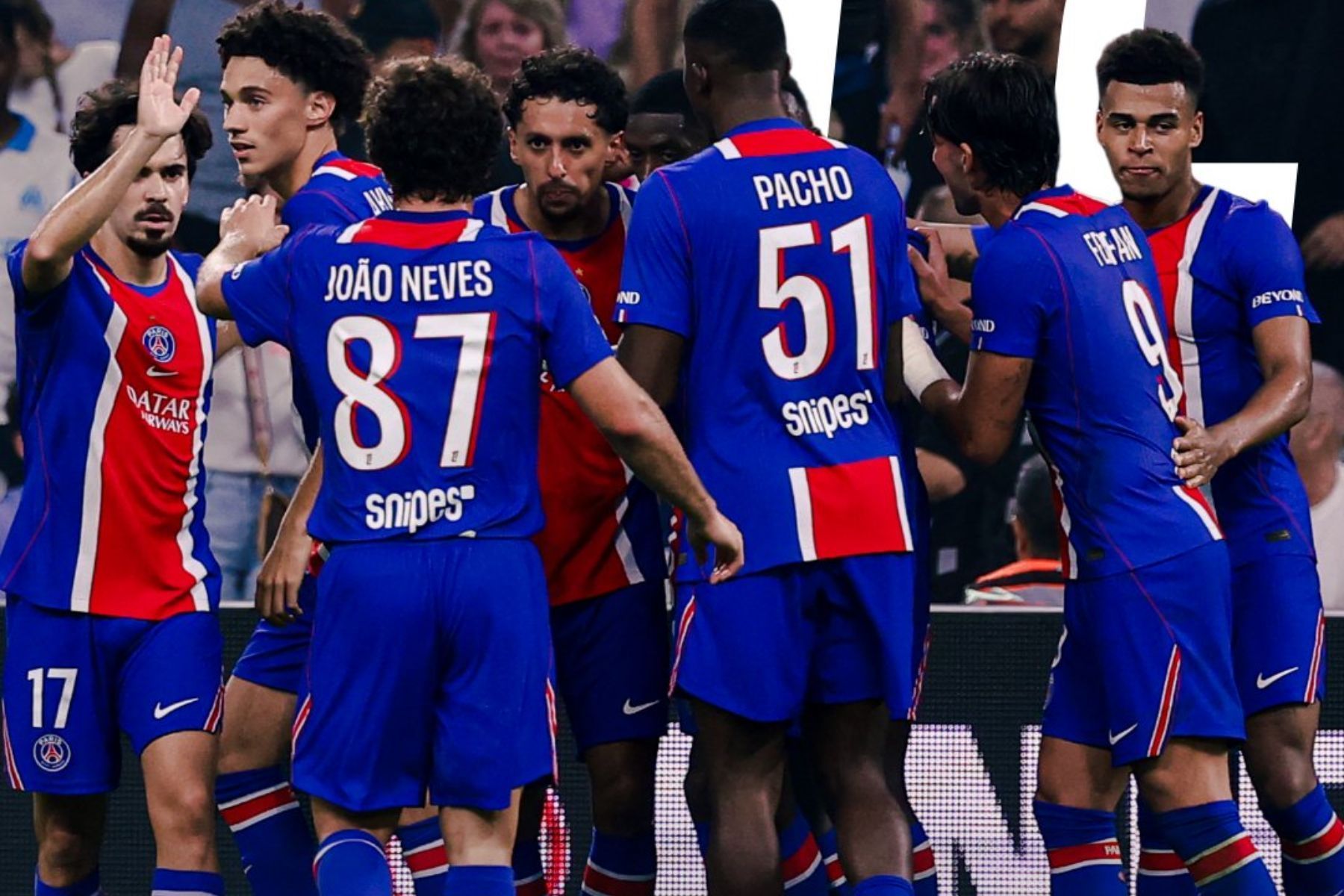 Ferran Torres marca, Marquinhos decide, e PSG vence Marselha fora de casa na Ligue 1