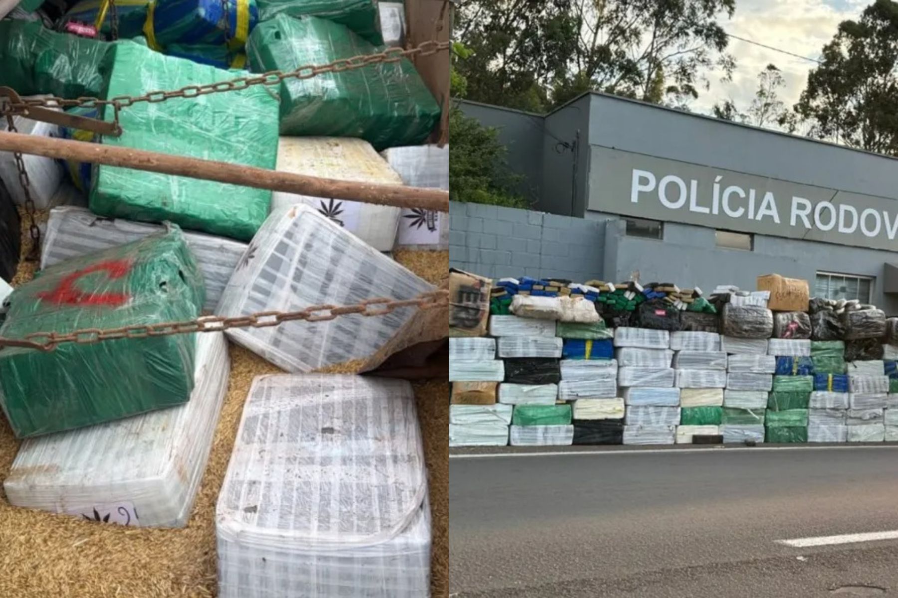 Motorista de caminhão é preso suspeito de transportar três toneladas de maconha em SP