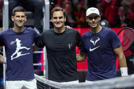 Novak Djokovic, Roger Federer e Rafael Nadal