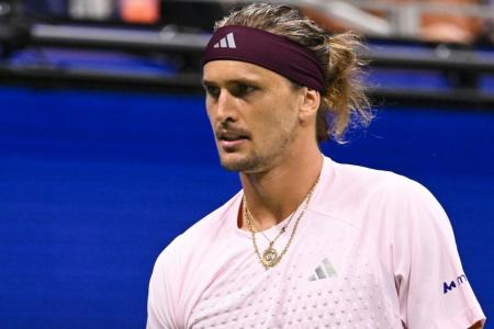 Alexander Zverev em ação no US Open