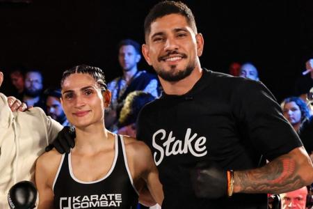 Aline Pereira e o irmão, Alex Poatan