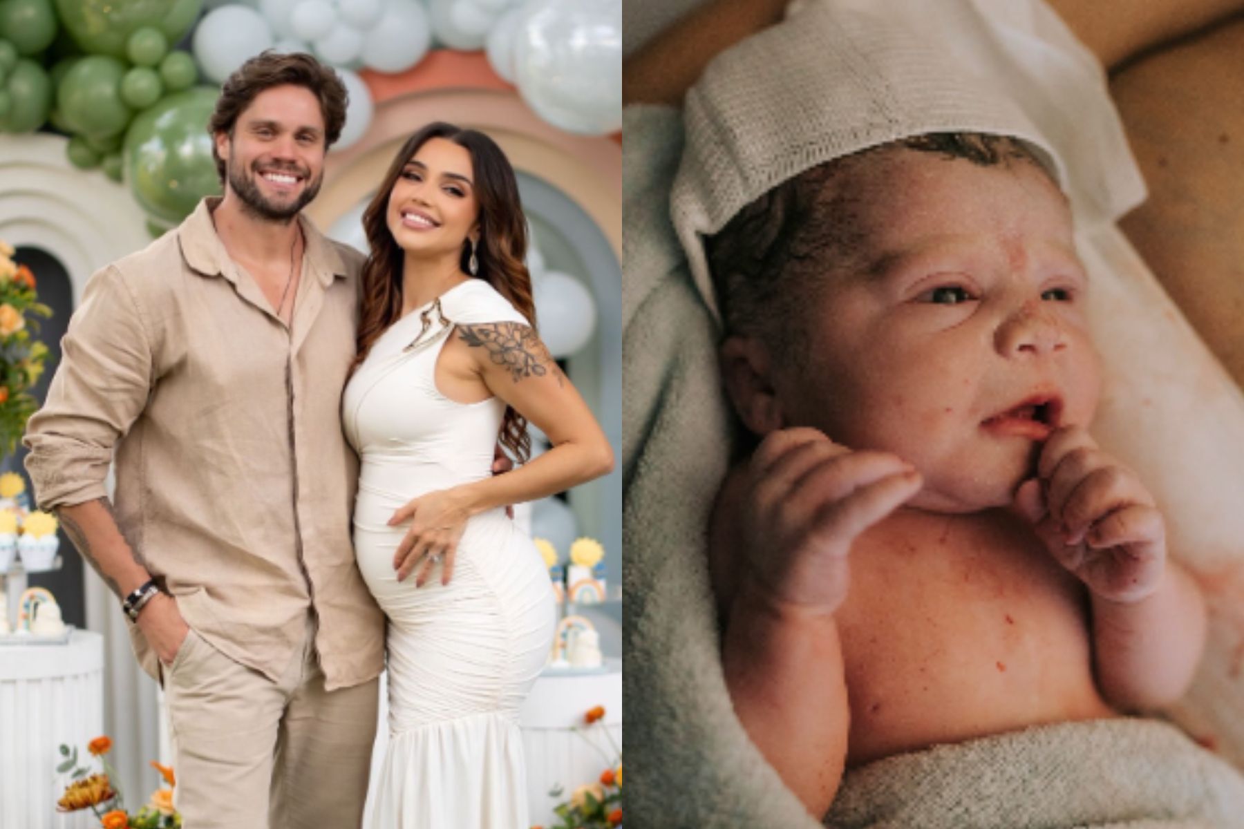 Após três perdas gestacionais, ex-BBB Paula Amorim posta vídeo inédito do parto da filha