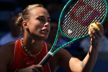 Aryna Sabalenka em ação no US Open