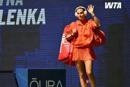 Aryna Sabalenka em ação no US Open