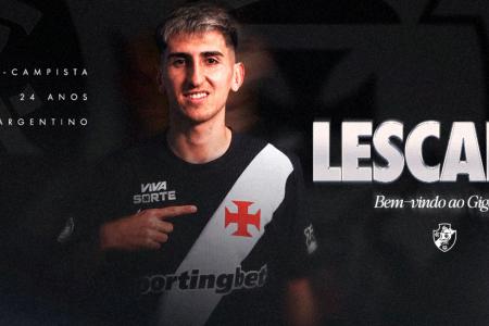 Lescano é o novo reforço do Vasco