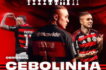 Flamengo se despede de Everton Cebolinha