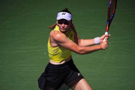 Elena Rybakina em ação no US Open