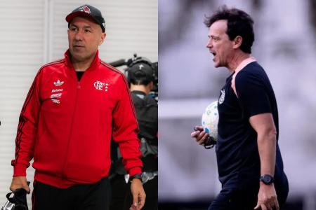 Leonardo Jardim e Fernando Diniz comandarão Flamengo e Corinthians neste domingo
