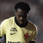 Vasco perde titular para clássico com o Botafogo pelo Campeonato Brasileiro