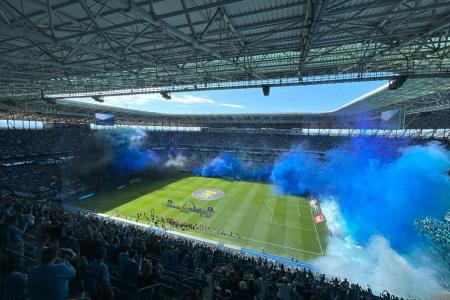 Arena do Grêmio teve grande público para jogo contra o Palmeiras neste domingo (20) • Nikolas Mondadori/Itatiaia