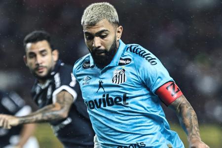Gabriel Barbosa, o Gabigol, em ação pelo Santos