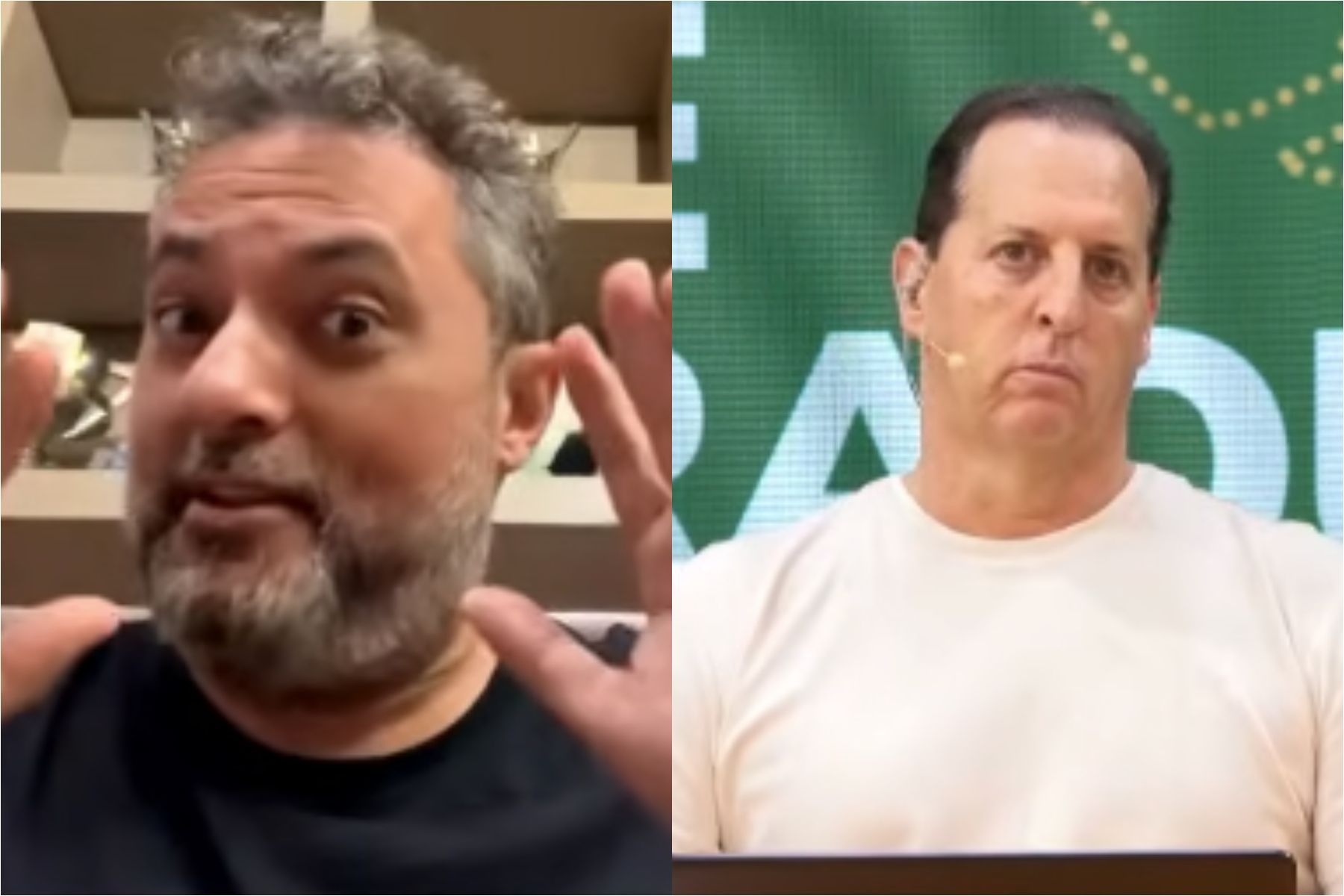 Mattos e Benja discutem sobre influência de Neymar e pai no Santos: 'Ah, vai dormir!'