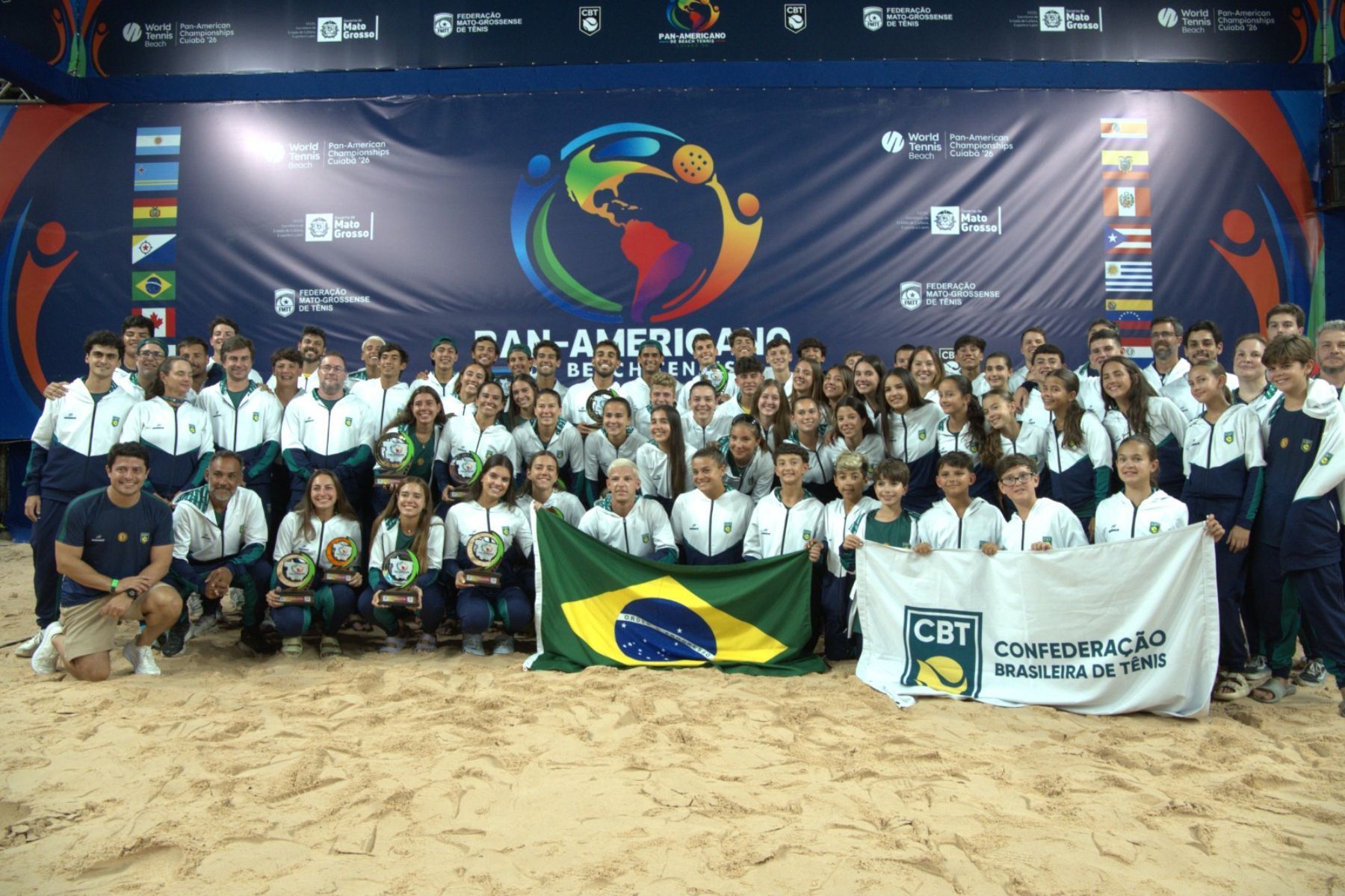 Brasil brilha e conquista 43 de 45 medalhas no Pan-Americano de Beach Tennis