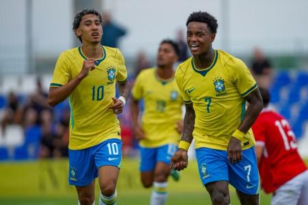 Seleção Brasileira Sub-20 venceu a Dinamarca nesta segunda-feira (28)