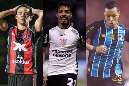 Erick, do Vitória, Matheus Bidu, do Corinthians e Marlon, do Grêmio