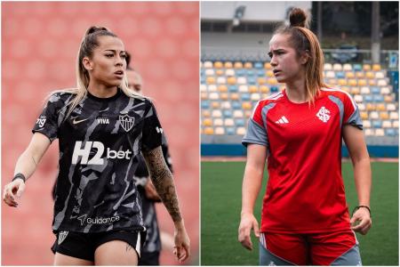 Diovanna Araújo, do Atlético, e Bianca Martins, do Internacional