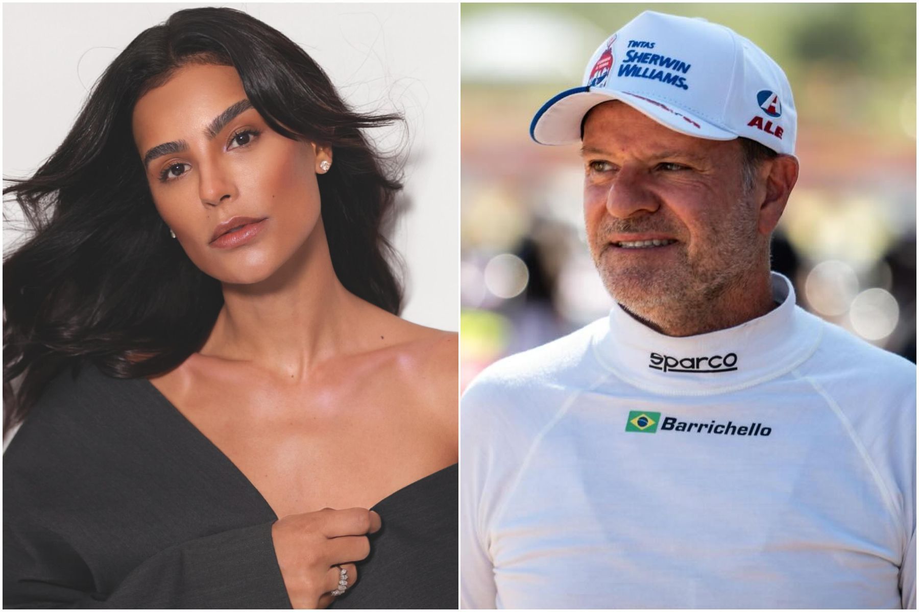 Cíntia Chagas quebra o silêncio após término com Rubinho Barrichello