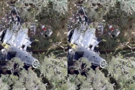Destroços foram encontrados nesta terça-feira (22) • Divulgação/Bombeiros