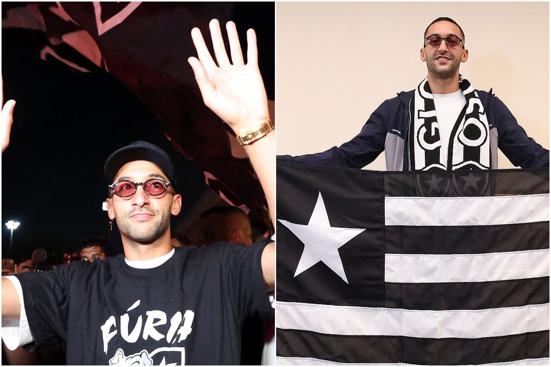 Botafogo: Hakim Ziyech é recebido por torcedores em desembarque no Rio de Janeiro