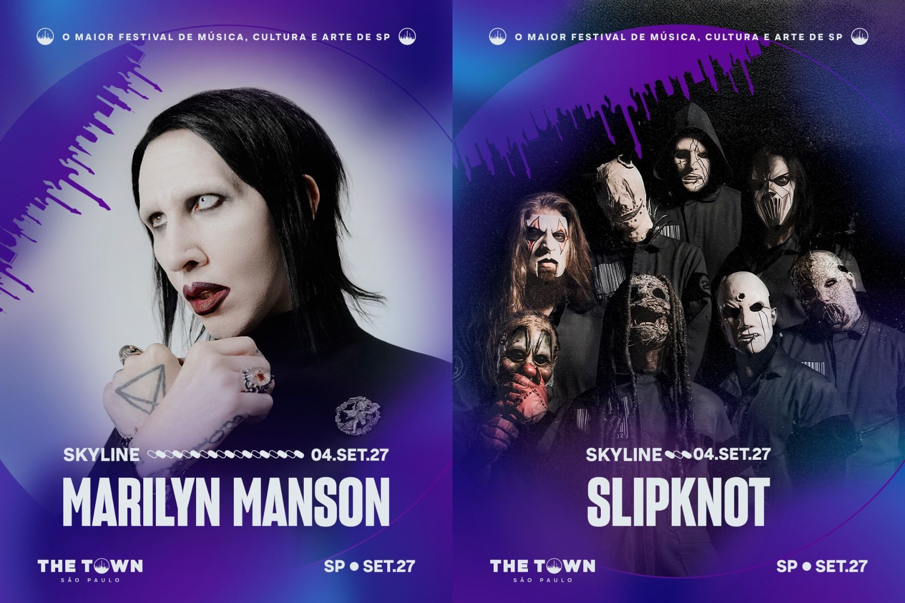 The Town anuncia Slipknot e Marilyn Manson como primeiras atrações de 2027