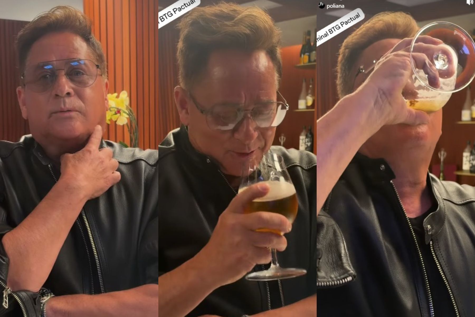 Leonardo volta a beber e compartilha experiência sem álcool: 'Nunca mais'