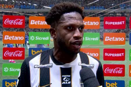 Fred após primeiro tempo de Atlético e Cruzeiro