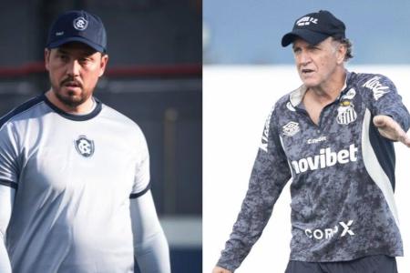 Thiago Carpini e Cuca estarão à beira do campo em Remo x Santos
